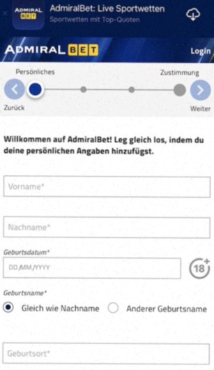 Admiral bet mobile wien