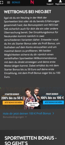Neobet App Wien